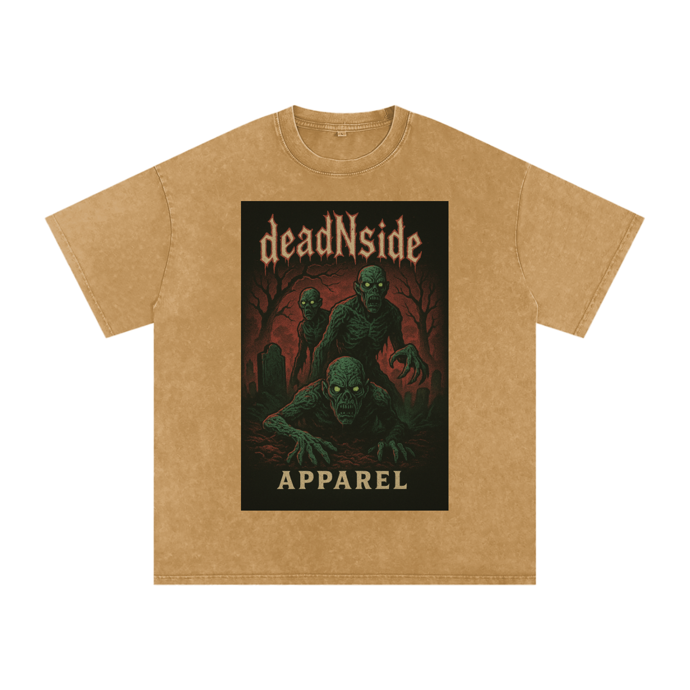 deadNside Zombie Acid Wash Oversize T-Shirt