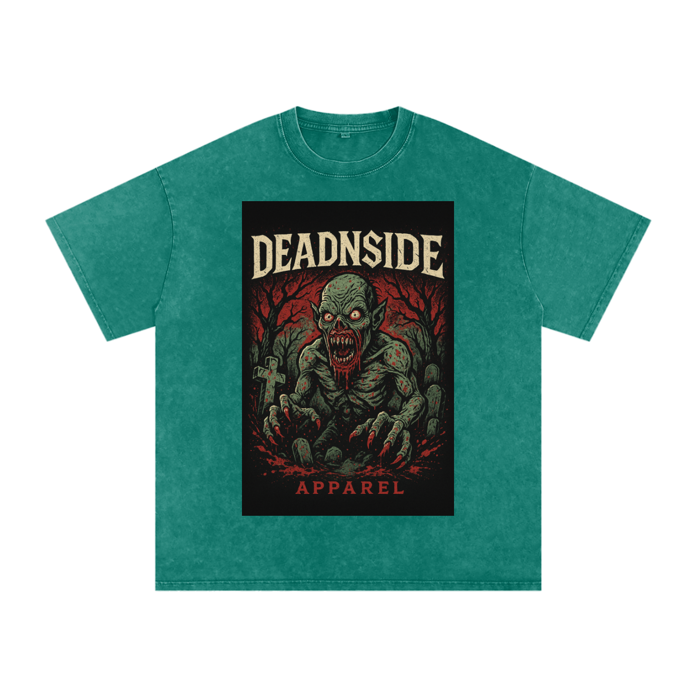 deadNside Gremlin Acid Wash Oversize T-Shirt
