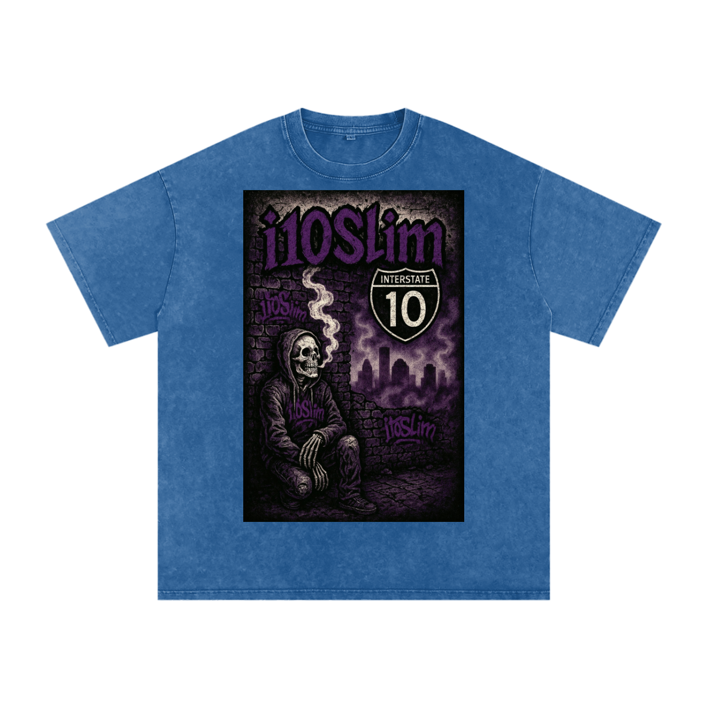 interstate10 Acid Wash Oversize T-Shirt