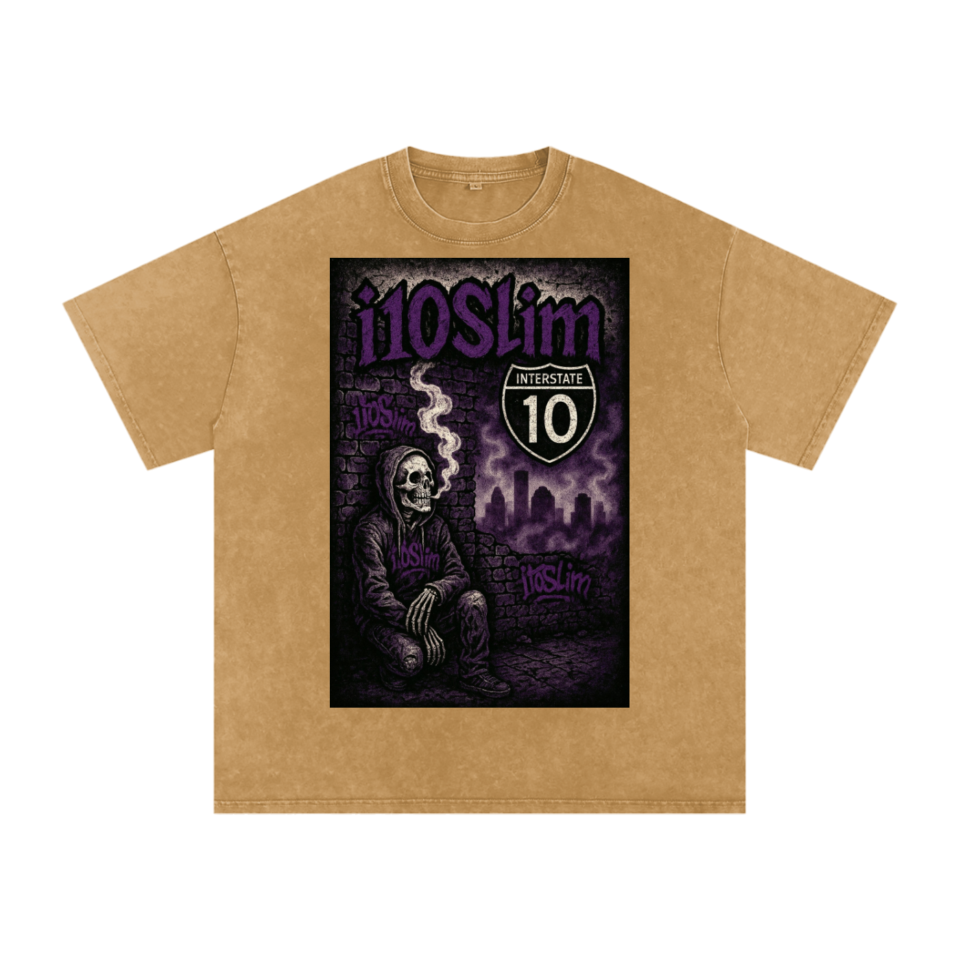 interstate10 Acid Wash Oversize T-Shirt