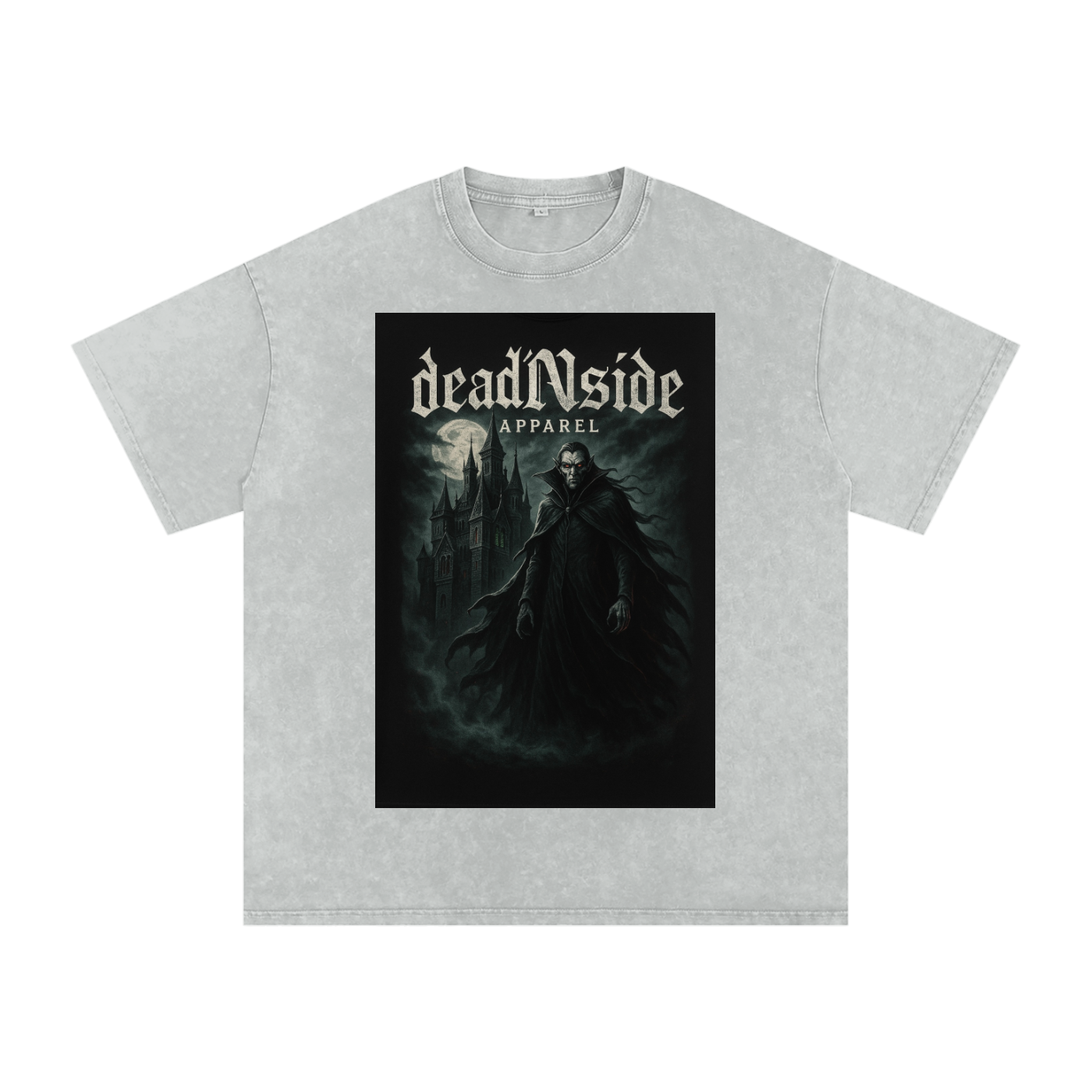 deadNside Vampire Acid Wash Oversize T-Shirt