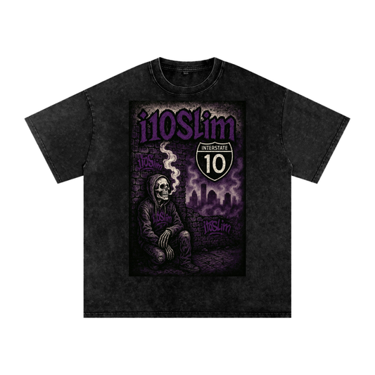 interstate10 Acid Wash Oversize T-Shirt