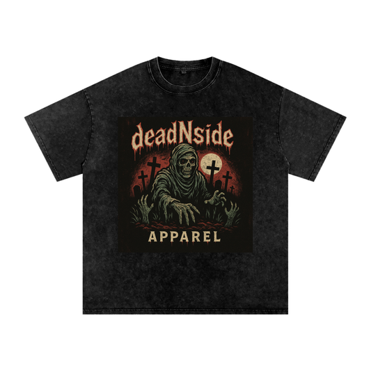 deadNside Reaper Acid Wash Oversize T-Shirt