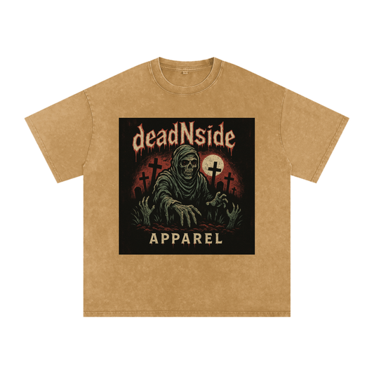deadNside Reaper Acid Wash Oversize T-Shirt