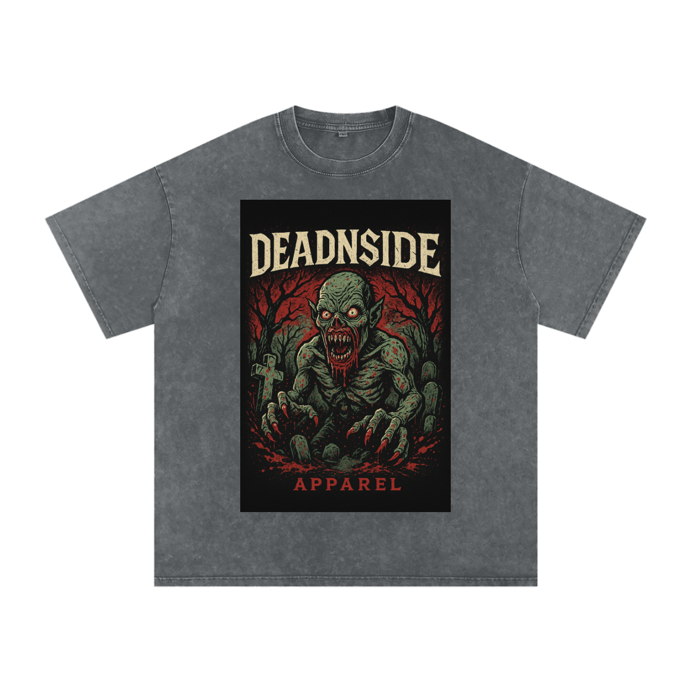 deadNside Gremlin Acid Wash Oversize T-Shirt