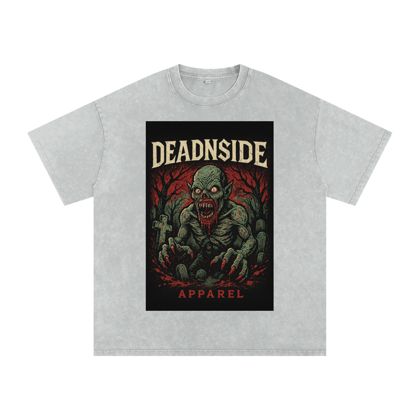 deadNside Gremlin Acid Wash Oversize T-Shirt