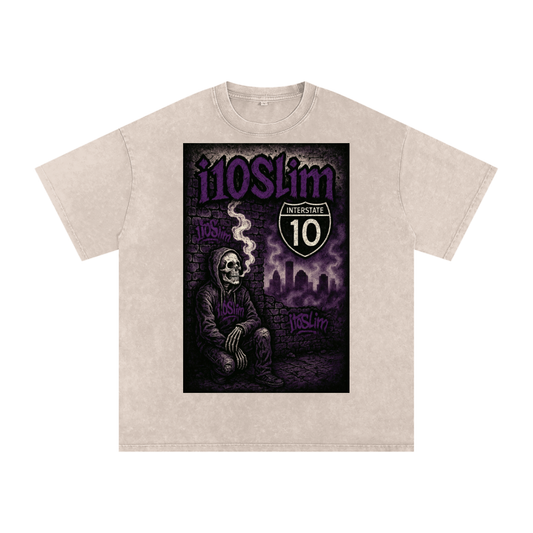 interstate10 Acid Wash Oversize T-Shirt